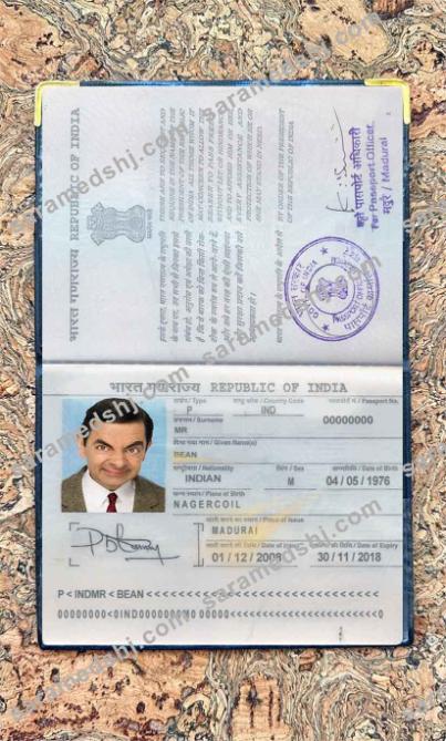 India passport photo look
